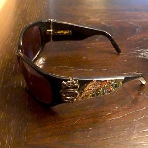 ED HARDY vintage sunglasses with original case and proof of purchase.